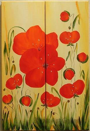 Red Poppies (diptique)