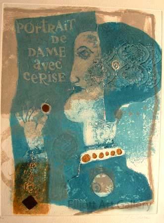 Portrait de Dame avec Cerise