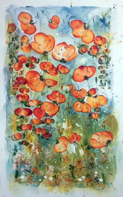 Walking Through The Poppies