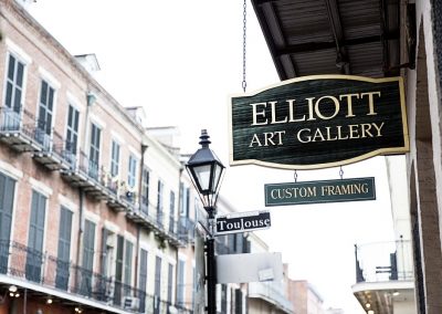 Elliott Art Gallery street sign