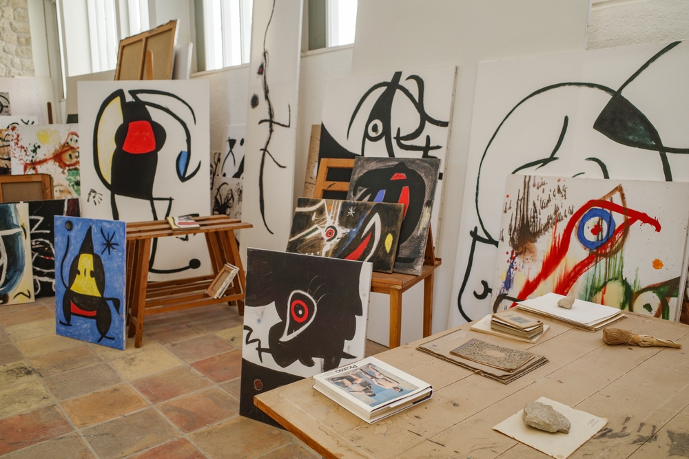 Joan Miro artwork collage