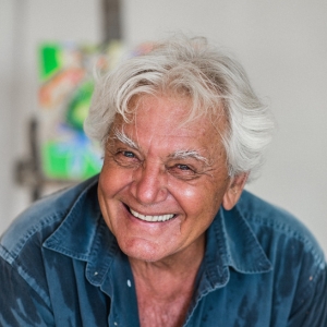 A photo of the artist, Garrick Yrondi.